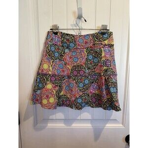 Dona Jo Womens Size 3 (XL) Sugar Skull Skirt  Athletic Tennis Skort